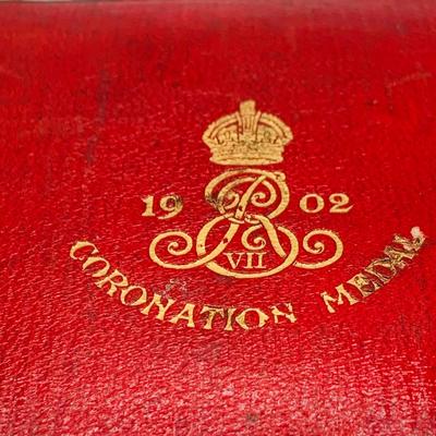 LOT 69: King Edward the VII of England 1902 Coronation Medal in Box