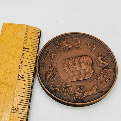 LOT 71: Royal Mint UK Battle of Waterloo 175th Anniversary Commemorative Bronze Medal