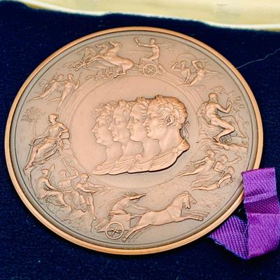 LOT 71: Royal Mint UK Battle of Waterloo 175th Anniversary Commemorative Bronze Medal