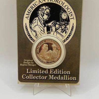 LOT 72: American Horologist Limited Edition Collector Medallion - 1992