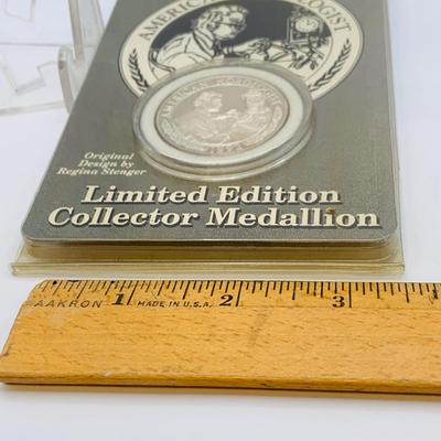 LOT 72: American Horologist Limited Edition Collector Medallion - 1992