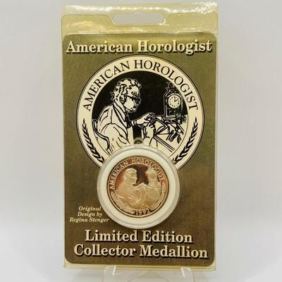 LOT 72: American Horologist Limited Edition Collector Medallion - 1992