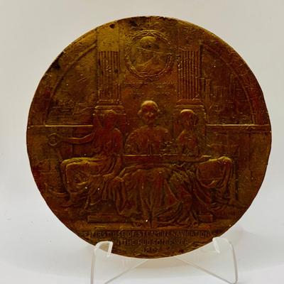 LOT 73: Collection of Bronze Tokens and Medals Including Hudson Fulton 1898 Medal