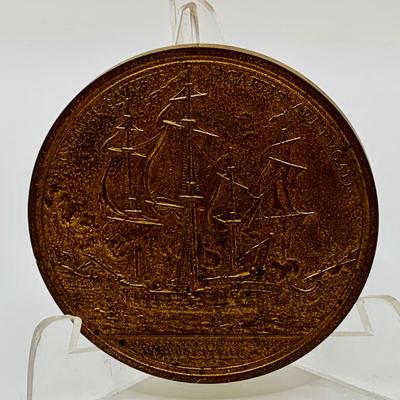 LOT 73: Collection of Bronze Tokens and Medals Including Hudson Fulton 1898 Medal