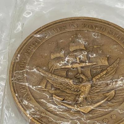 LOT 73: Collection of Bronze Tokens and Medals Including Hudson Fulton 1898 Medal