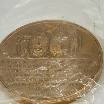 LOT 73: Collection of Bronze Tokens and Medals Including Hudson Fulton 1898 Medal
