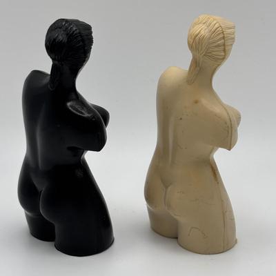 LOT 79: Collection of Vintage Pin-up Girl Posters, Julie London Calendar Girl 1956 Vinyl LP, and a Set of Venus De Milo Salt and Pepper...