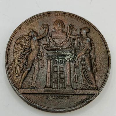 LOT 80: Collection of Antique French Bronze Medal/Tokens
