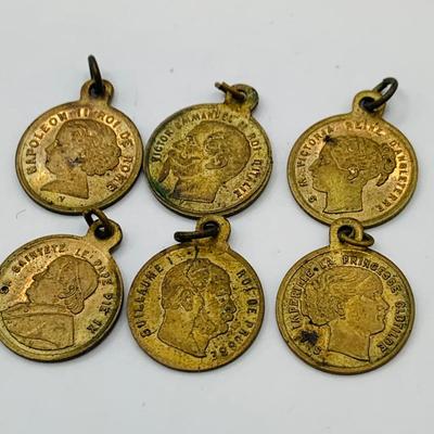 LOT 81: Antique Silver Medal and Bronze and Metal Tokens/Medallions
