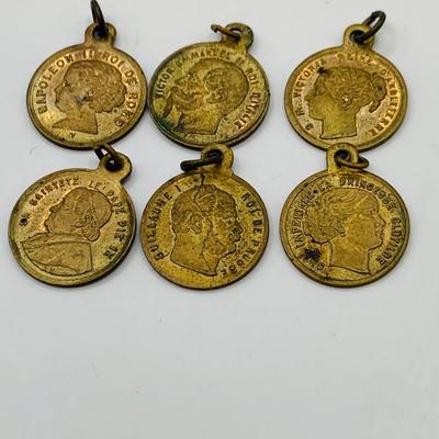 LOT 81: Antique Silver Medal and Bronze and Metal Tokens/Medallions