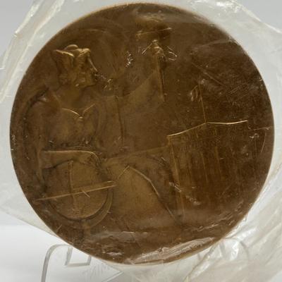LOT 85: Collectible Bronze Metal Medallions: William H Brett, F. H. von Engelken, William Woodin, George M Humphrey & Others