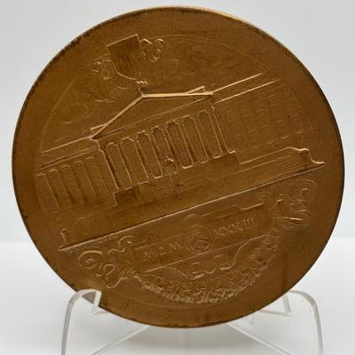 LOT 85: Collectible Bronze Metal Medallions: William H Brett, F. H. von Engelken, William Woodin, George M Humphrey & Others