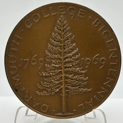LOT 86: Bronze Metal Medallions: Ralph K Davies, Harold L Ickes, Philco 60th Anniversary, U.S.S. Enterprise, Dartmouth College, Wyeth Co,...