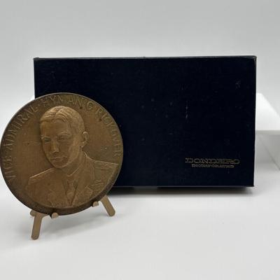LOT 15: Bronze Metal Medallions Presidents Gerald Ford & James Buchanan along with Vice Admiral Hyman G Rickover
