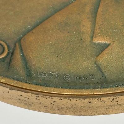 LOT 15: Bronze Metal Medallions Presidents Gerald Ford & James Buchanan along with Vice Admiral Hyman G Rickover