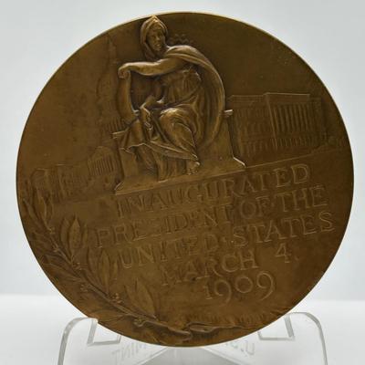 LOT 89: Collectible Presidents of the United States Bronze Metal Medallions: Richard M Nixon, William H Taft, Ulysses S Grant, William J...