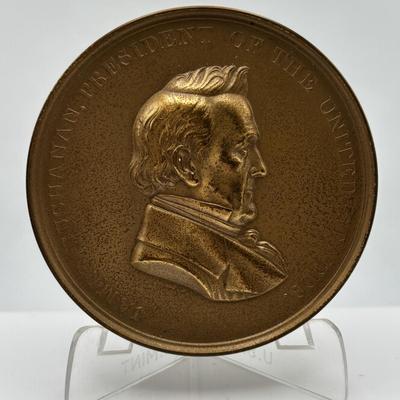 LOT 91: Assortment of Five (5) Bronze Metal Medallions: Secretary of the Treasury & US Presidents