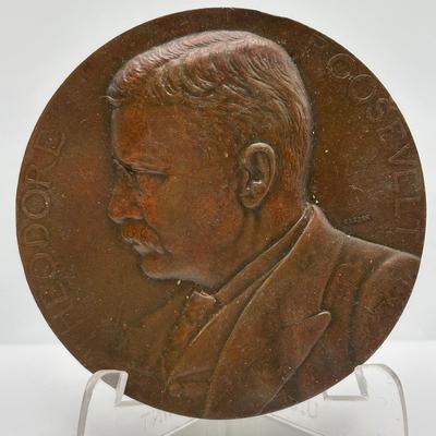 LOT 91: Assortment of Five (5) Bronze Metal Medallions: Secretary of the Treasury & US Presidents