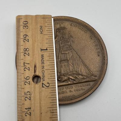 LOT 92: Collection of Five (5) Bronze Metal Medallions: Act of Congress, Worlds 1st Supersonic Flight, Navajo Code Talkers, General...