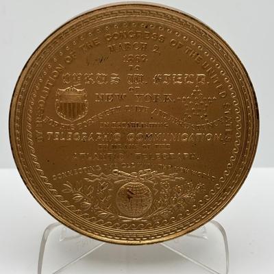 LOT 93: Collection of 5 Bronze Metal Medallions Orville & Wilbur Wright, Joseph Francis and Others