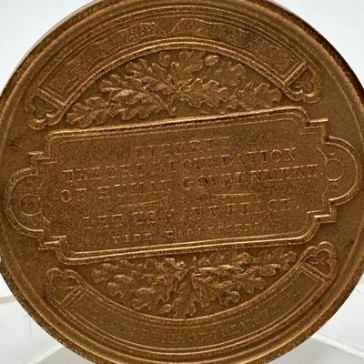 LOT 97: Collection of Three (3) Bronze Metal Medallions/Tokens President Abraham Lincoln, President U.S. Grant and Andrew W. Mellon