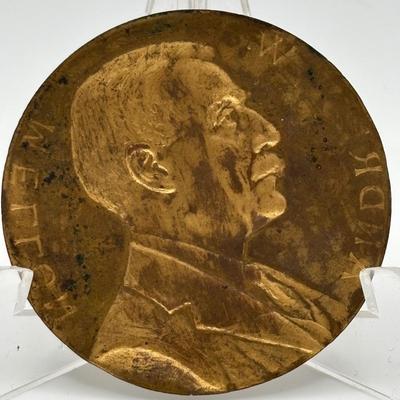 LOT 97: Collection of Three (3) Bronze Metal Medallions/Tokens President Abraham Lincoln, President U.S. Grant and Andrew W. Mellon
