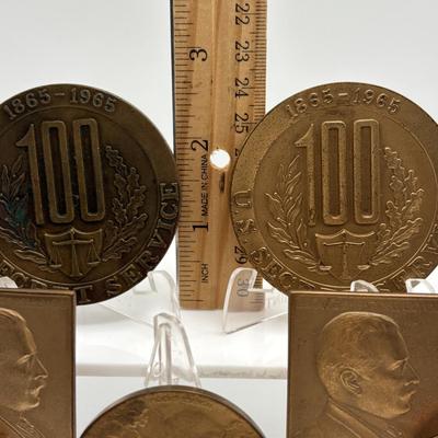 LOT 99: Assortment of Collectible Bronze Medal Medallions/Tokens