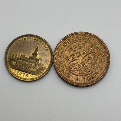 LOT 100 Collectible Souvenir & Exhibitions Coin and Tokens