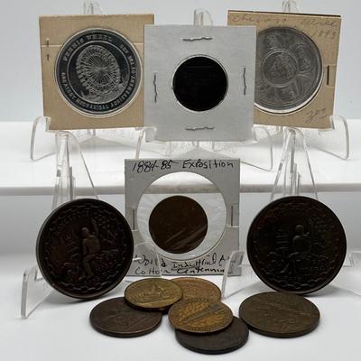 LOT 100 Collectible Souvenir & Exhibitions Coin and Tokens