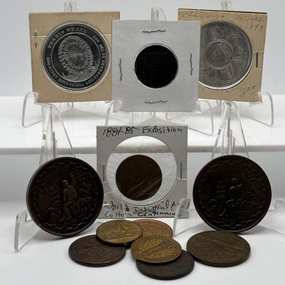 LOT 100 Collectible Souvenir & Exhibitions Coin and Tokens