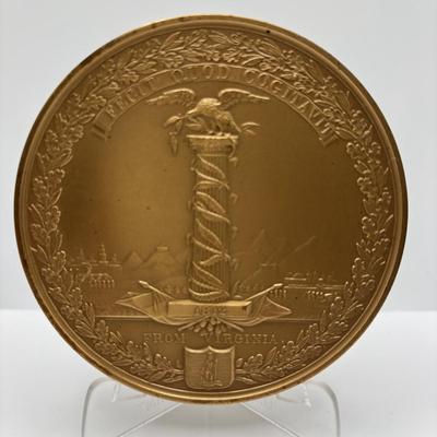 LOT 101 C.C. Wright F. Bronze Metal Medallions Honoring Major General Winfield Scott