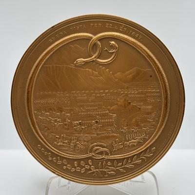 LOT 102: Bronze Metal Medallions of President Abrham Lincoln and C.C. Wright. F. Medal Honoring Major Genral Winfred Scott, Major Gernal...