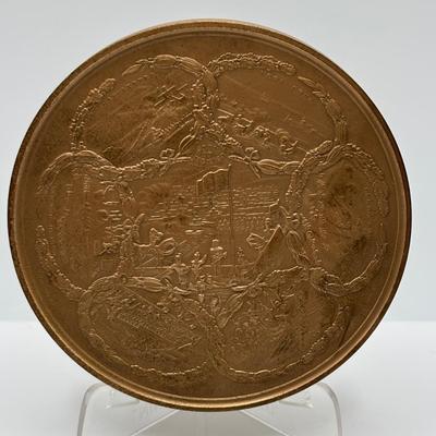 LOT 102: Bronze Metal Medallions of President Abrham Lincoln and C.C. Wright. F. Medal Honoring Major Genral Winfred Scott, Major Gernal...