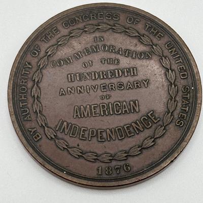 LOT 106: Collection of Metal Medallions/Tokens: 100th Anniversary of American, Rhode Island Ship Token, 125th Evacuation Day in Boston