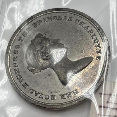 LOT 108: Medal/Medallions: King George II, Peace, Sir Edward Tomasons Warwick Vase, French Military, Wellington Statue, Princess...