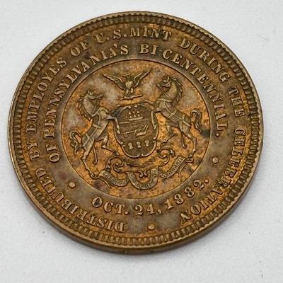 LOT 137: Collection of Six (6) Bronze Medals/Medallions