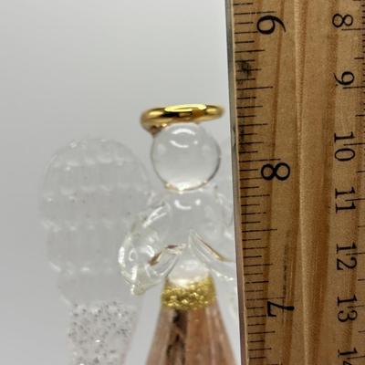 LOT 139: Lovely Ladies Dresser Collection: Vintage Tyrone Crystal Signed Cut Glass Tasseled Perfume Atomizer, Lenox Angel, Boxed...