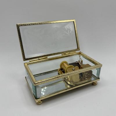 LOT 139: Lovely Ladies Dresser Collection: Vintage Tyrone Crystal Signed Cut Glass Tasseled Perfume Atomizer, Lenox Angel, Boxed...