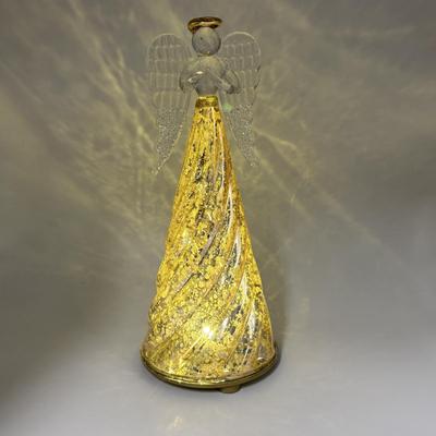 LOT 139: Lovely Ladies Dresser Collection: Vintage Tyrone Crystal Signed Cut Glass Tasseled Perfume Atomizer, Lenox Angel, Boxed...