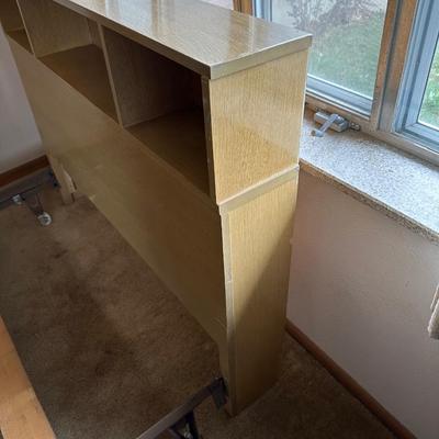 FULL BED FRAME AND WOODEN 5 DRAWER DRESSER