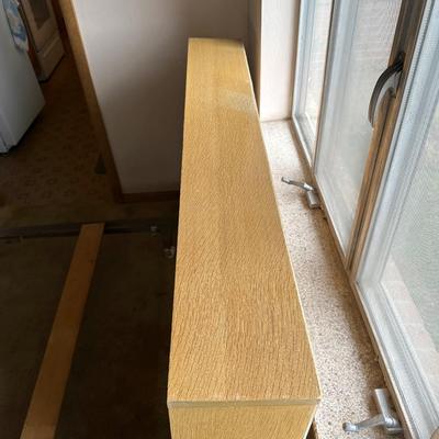 FULL BED FRAME AND WOODEN 5 DRAWER DRESSER