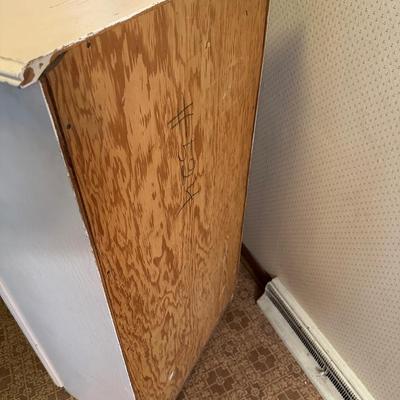 FULL BED FRAME AND WOODEN 5 DRAWER DRESSER