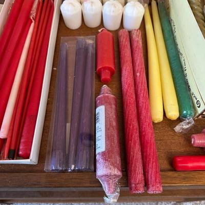 VARIOUS LOT OF CANDLES