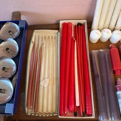 VARIOUS LOT OF CANDLES