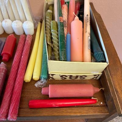 VARIOUS LOT OF CANDLES