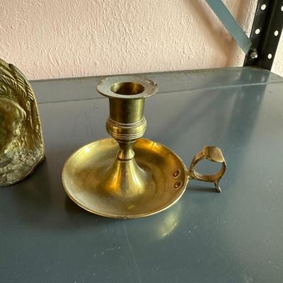 CANDLE HOLDERS AND BOOK ENDS