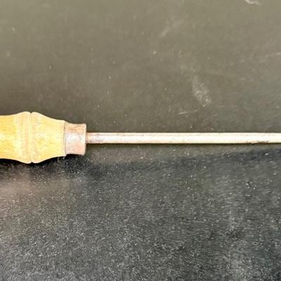 Vintage Briddell 10" Ice Pick with a Wooden Handle - Made in USA