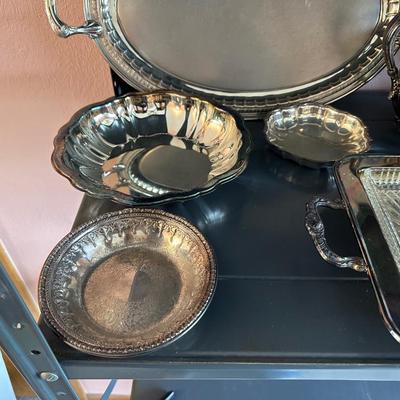 LARGE ASSORTMENT OF SILVER PLATE