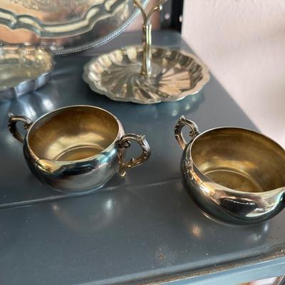 LARGE ASSORTMENT OF SILVER PLATE