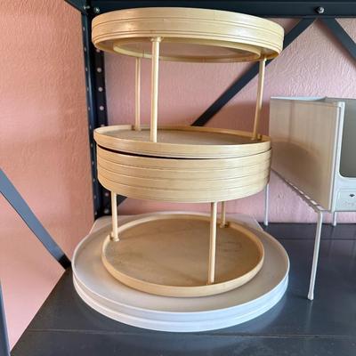 KITCHEN CABINET ORGANIZERS AND STORAGE RACKS